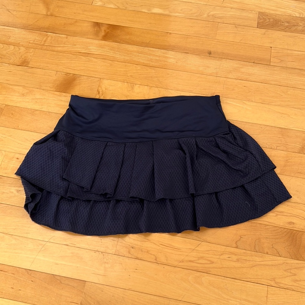 Lucky in Love Tennis Skort Navy Small